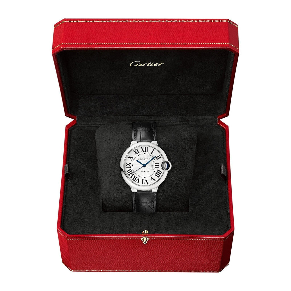 Ballon Bleu de Cartier 36 | 36mm, Steel, Alligator Leather, Silver Dial