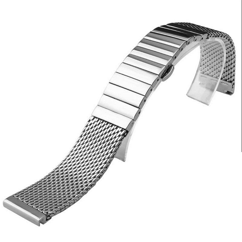 Combination Milanese Stainless Steel Watch Band